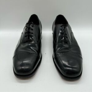 Florsheim Classic Black Leather Cap Toe Oxfords 11